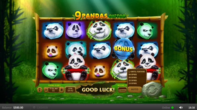 9 Pandas on Top Slot fun88 ฟร เครด ต