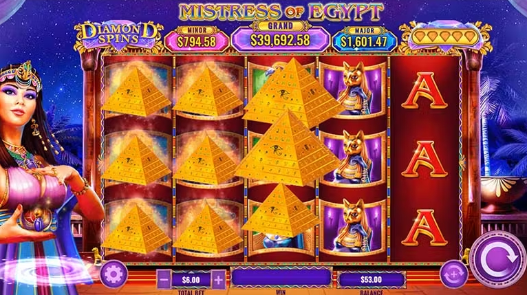 Mistress of Egypt Diamond Spins Slot การ พน น ออนไลน fun88