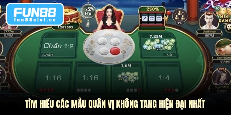 Quân Vị Không Tang - Bí Quyết Thắng Xóc Đĩa Đỉnh Cao 2 Tìm hiểu các mẫu quân vị không tang hiện đại nhất